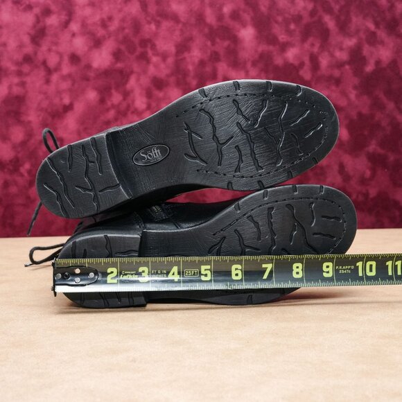 Sofft Women Sharnell Low Black Leather Back Lace-up Mid Calf boots sz 7 - Picture 7 of 8